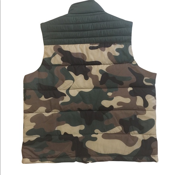 Green Camouflage Vest by Standard Issue NYC - Picture 2 of 4